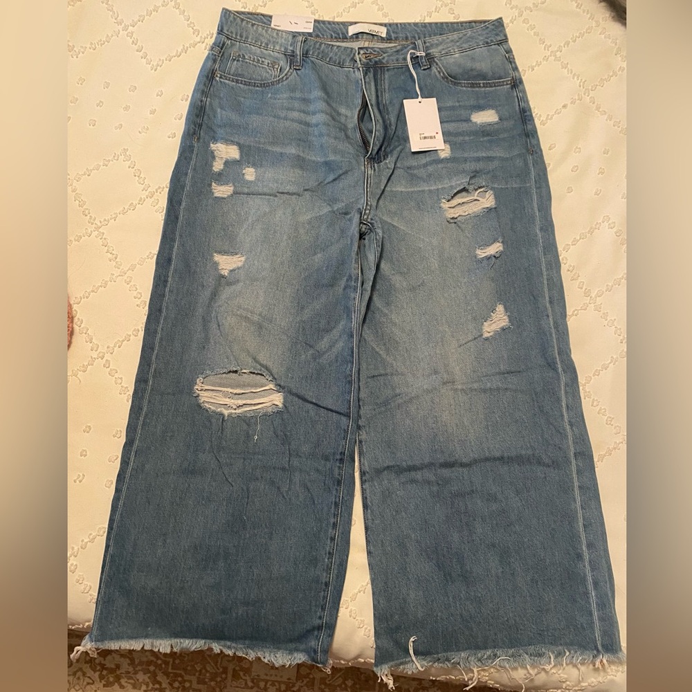 VERVET: OLIVIA Wide Leg Jeans 32